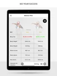 BMI 3D - Body Mass Index and body fat in 3D Screen Shot 4