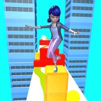 Lady Cube Surfer – Miraculous Runner
