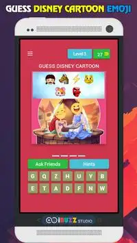 Guess Disney Cartoon Movie by Emojis Quiz Game Screen Shot 4