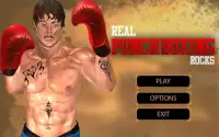 Rocks réels de boxe: Legends Poinçon Fighting Leag Screen Shot 9