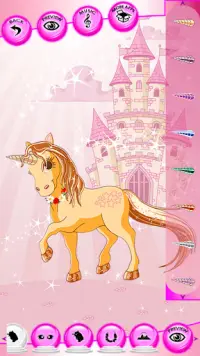 unicorn berdandan permainan Screen Shot 4