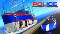 Полиция Корабль Транспортер - Автомобиль Игра Screen Shot 4