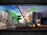 Airplane Robot Hero - City War Survival Screen Shot 15