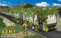 Army Camouflage Bus Driving 3D 2018 Screen Shot 0