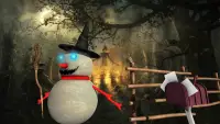 Scary Snowman Scream Town: Kinh dị sống sót băng Screen Shot 1