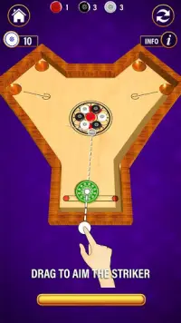 Placa Mini Carrom: King Of Pool Games Screen Shot 5