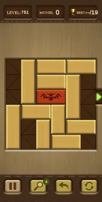 Unblock Puzzle - Slide Red Wood Free Games Screen Shot 5