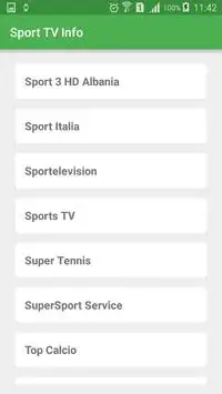 Sport TV Info Screen Shot 8