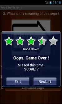 Driving Test Screen Shot 8