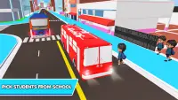 স্কুল বাস সিমুলেটর ড্রাইভ 3D Screen Shot 1
