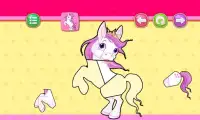 Puzzle games for Girls kids: princess and unicorns Screen Shot 0