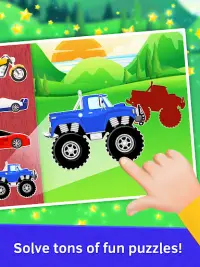 Puzzle de coches para niños Screen Shot 0