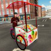 Città consegna gelato ragazzo: vita virtuale gioco