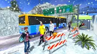 Big Mountain Snow Bus Driving Simulator 3D Screen Shot 4
