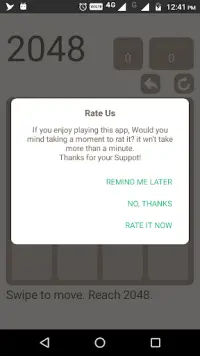 2048 (Ads Free) Puzzle game Screen Shot 3