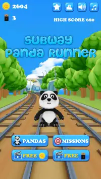 Subway Panda Runner Screen Shot 4