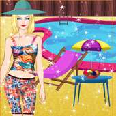 Summer Doll Dress up - Pool Cleaning & Decorating