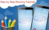 How to Draw Super Cars: Drawing lessons & tutorial Screen Shot 0