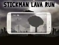 Stickman lava run Screen Shot 2