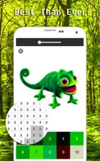 Reptile Color By Number - Pixel Art Screen Shot 1