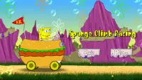 Sponge Kraby Car Hill Racing Screen Shot 0
