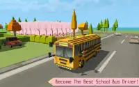 Schulbus-Simulator: blocky Welt Screen Shot 0