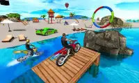 Water Surfer Beach Bike Race Games 🆓 Screen Shot 1