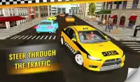 City Taxi Driver: Yellow Cab Crazy Car Driving Screen Shot 14