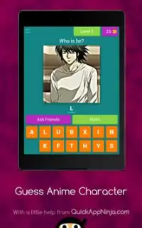 Guess Anime Character Screen Shot 11