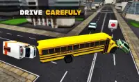 City Bus School Realistictic Town 3D 2019 Screen Shot 6