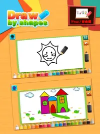 Рисуем по фигурам - легкая игра для детей Screen Shot 13