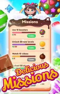 Delicious Sweets Smash : Match Screen Shot 1
