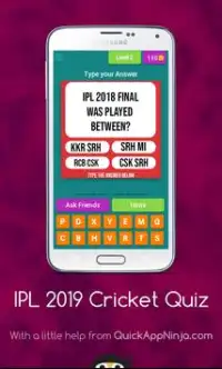 IPL 2019 Cricket Quiz Screen Shot 2