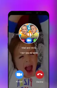 Video call for vlad and nik prank Screen Shot 1