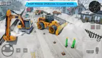 Heavy Excavator Snow Plow Sim Screen Shot 1