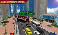 Gyroscopic Elevated Transport Bus: Rescue Driving Screen Shot 4