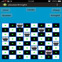 Chess Queen and Knight Problem Screen Shot 3