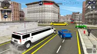 Car driving limousine car game Screen Shot 4