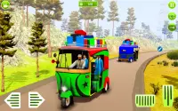 Modern auto tuk tuk Real rickshaw game 2021 Screen Shot 0
