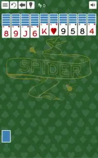 Spider solitaire Screen Shot 1