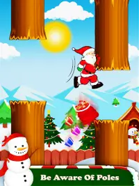 Christmas Game Flying Santa Screen Shot 3