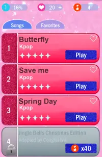 Piano Kpop Tiles : Korean Music Songs Kdrama Screen Shot 1