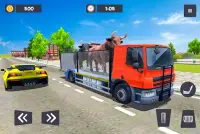 Angry Bull Transport Truck: Animal Cargo Games Screen Shot 1