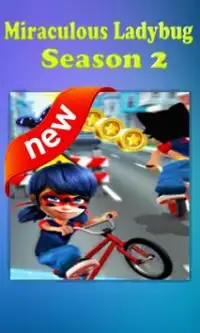 🐞Ladybug Subway Jump Bike adventure🐞 Screen Shot 0