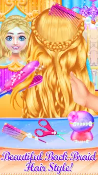 Braided Hairs Games for Girls Screen Shot 1