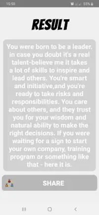 What Is Your True Talent? Personality Test Screen Shot 3