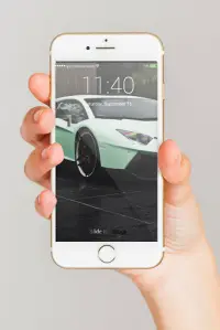 Sports Car Lock Screen Notifications & Fingerprint Screen Shot 5