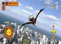 Águia Pássaro Cidade Simulator Screen Shot 4