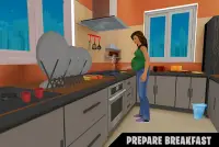 Happy virtual pregnant mom: Mother simulator games Screen Shot 0