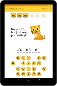 Emoji Cats Word Guess Screen Shot 10